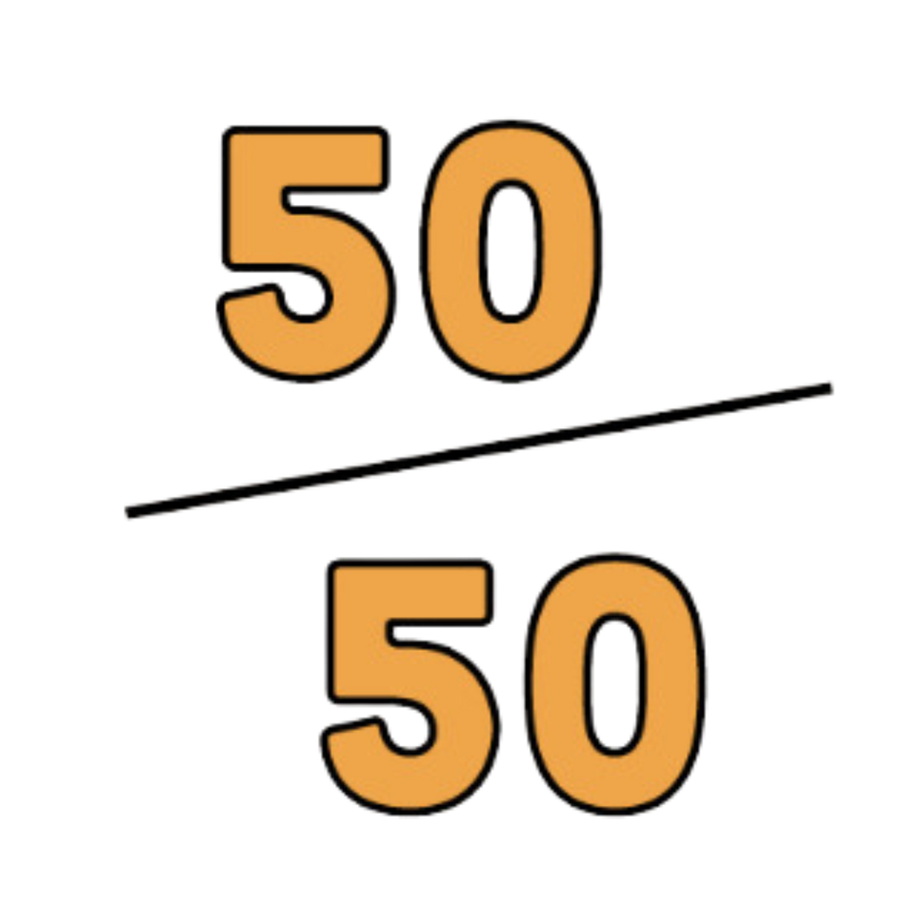 50/50 tea-to-spice ratio