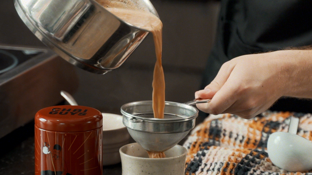 Add sweetener to your liking, strain and serve