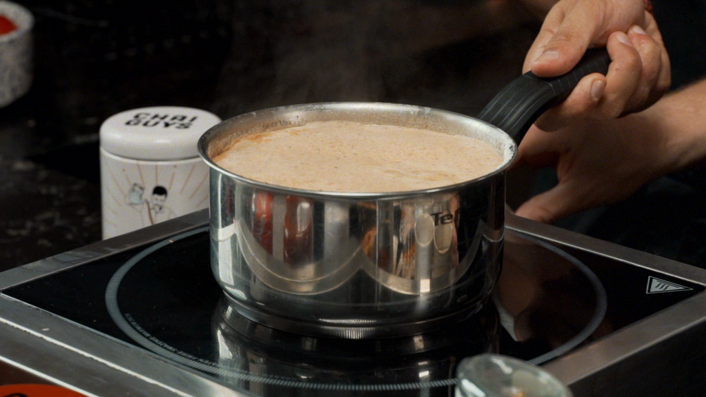 Bring to a boil and simmer for 3-5 minutes